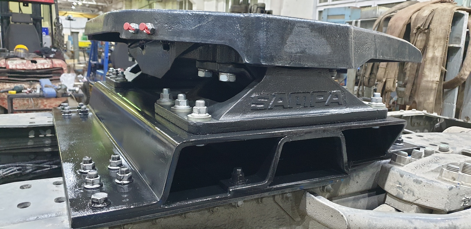 Проставка, гребенка, монтажная плита под седло тягача для изменения высоты